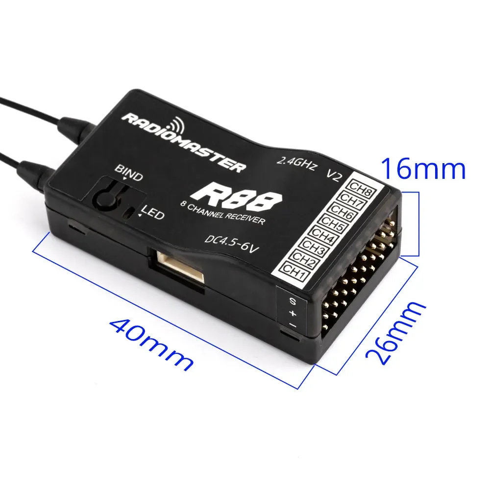 Receiver Sbus 8Ch - Récepteur RadioMaster R88 V2.0 8 canaux