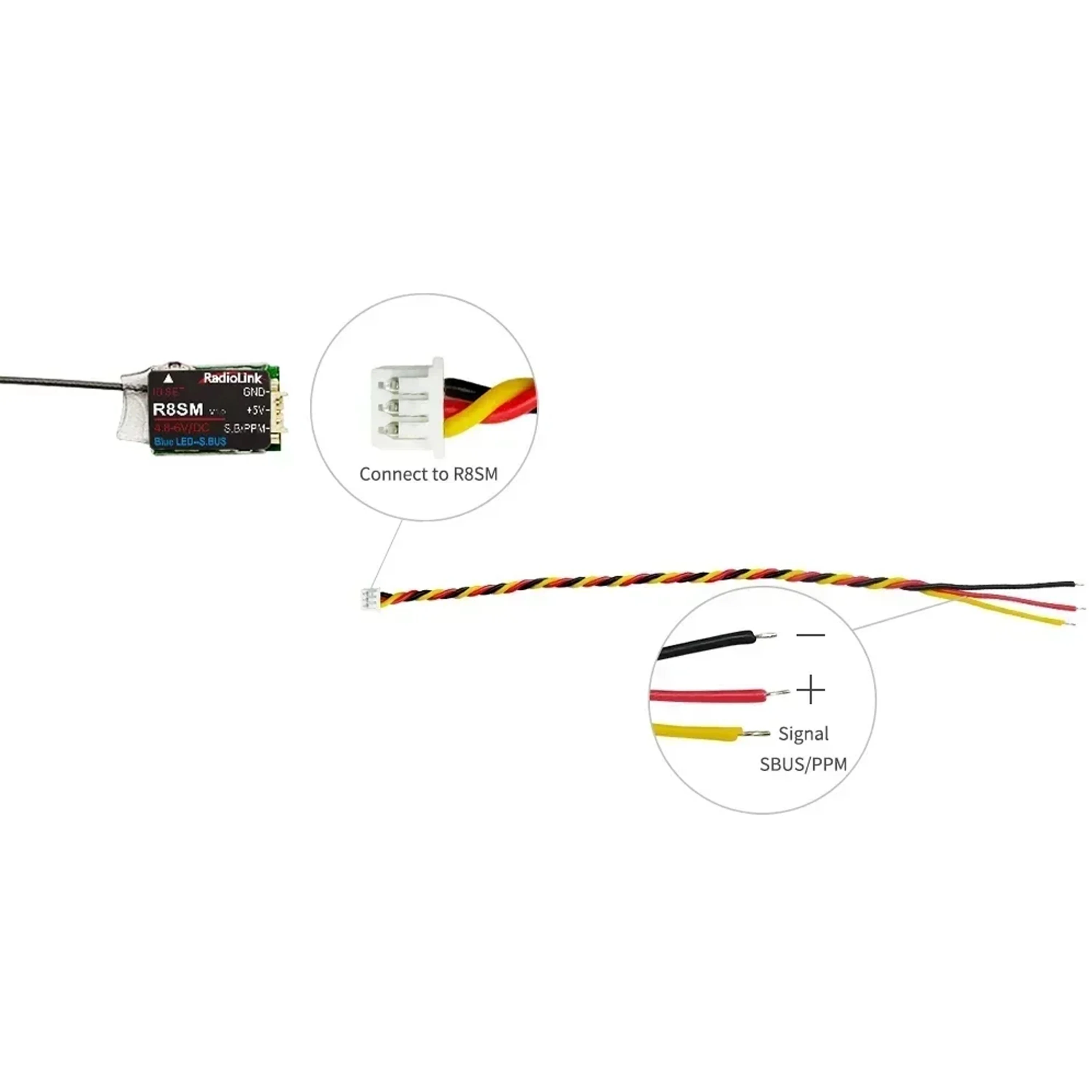 Receiver Sbus 8Ch - Radiolink R8SM Récepteur mini 8 canaux