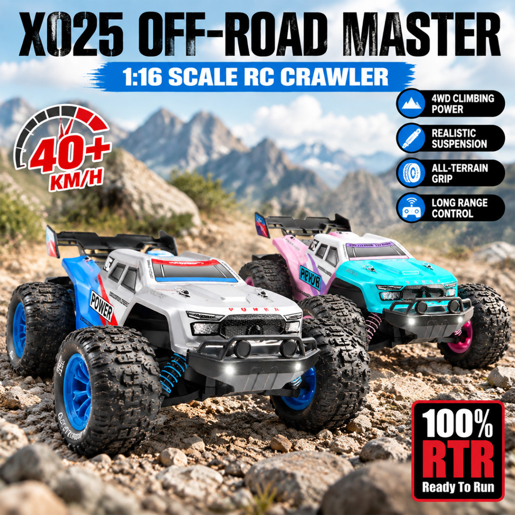 Rc Hobby Grade Truck - Camionnette télécommandée X025, échelle 1:16, 4