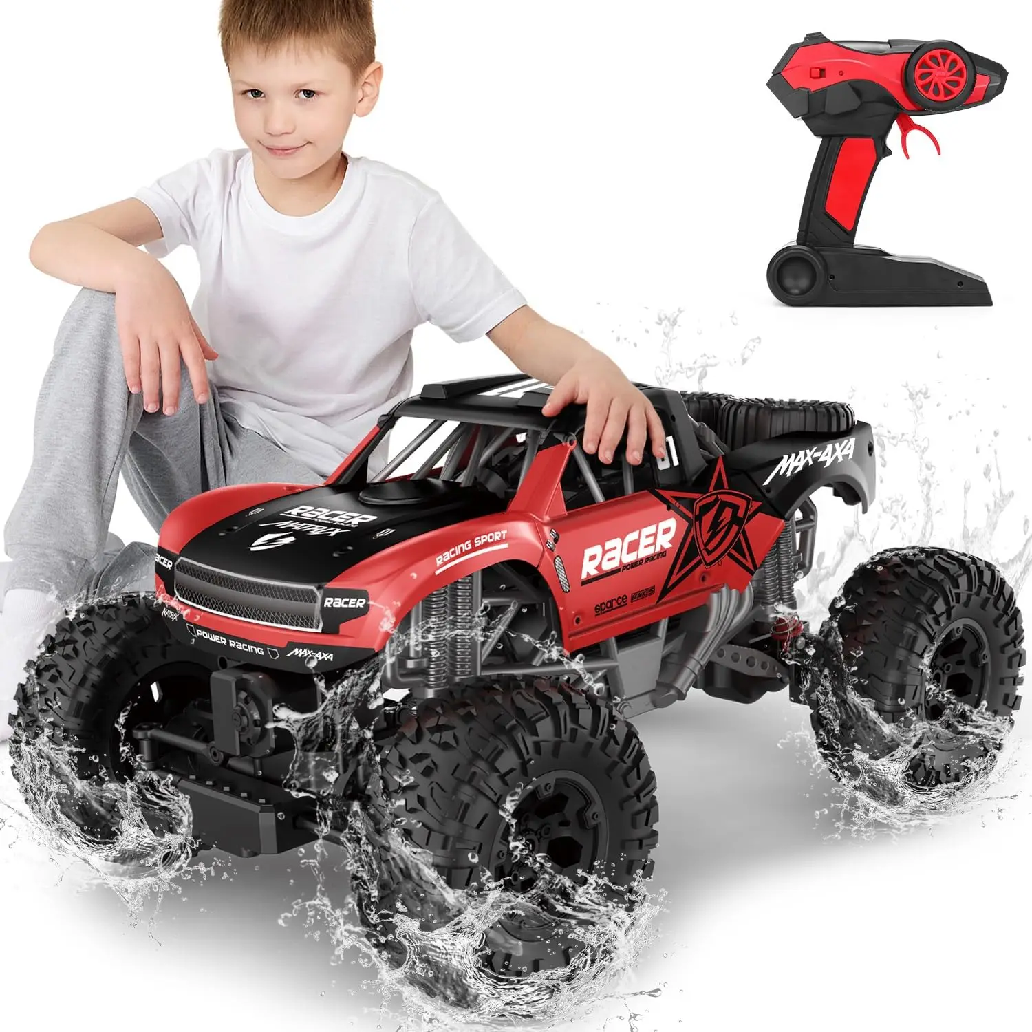 Rc Hobby Grade Truck - Camions RC 4x4 Tout-Terrain Imperméables -
