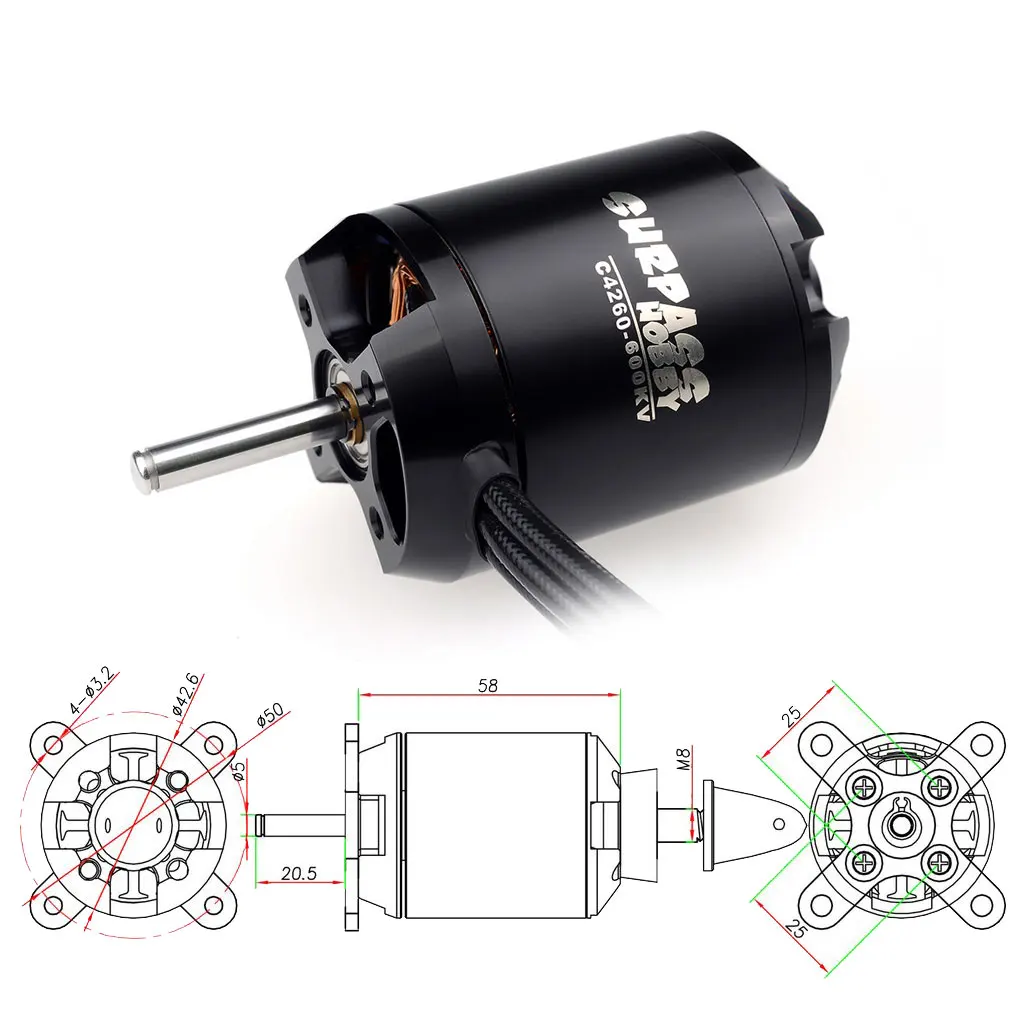 SURPASS HOBBY 4250 4260 moteur - Rc Plane Hobby Zone avis et prix