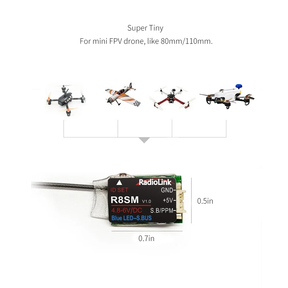 Radiolink R8SM, mini récepteur - Receiver Sbus 8Ch avis et prix
