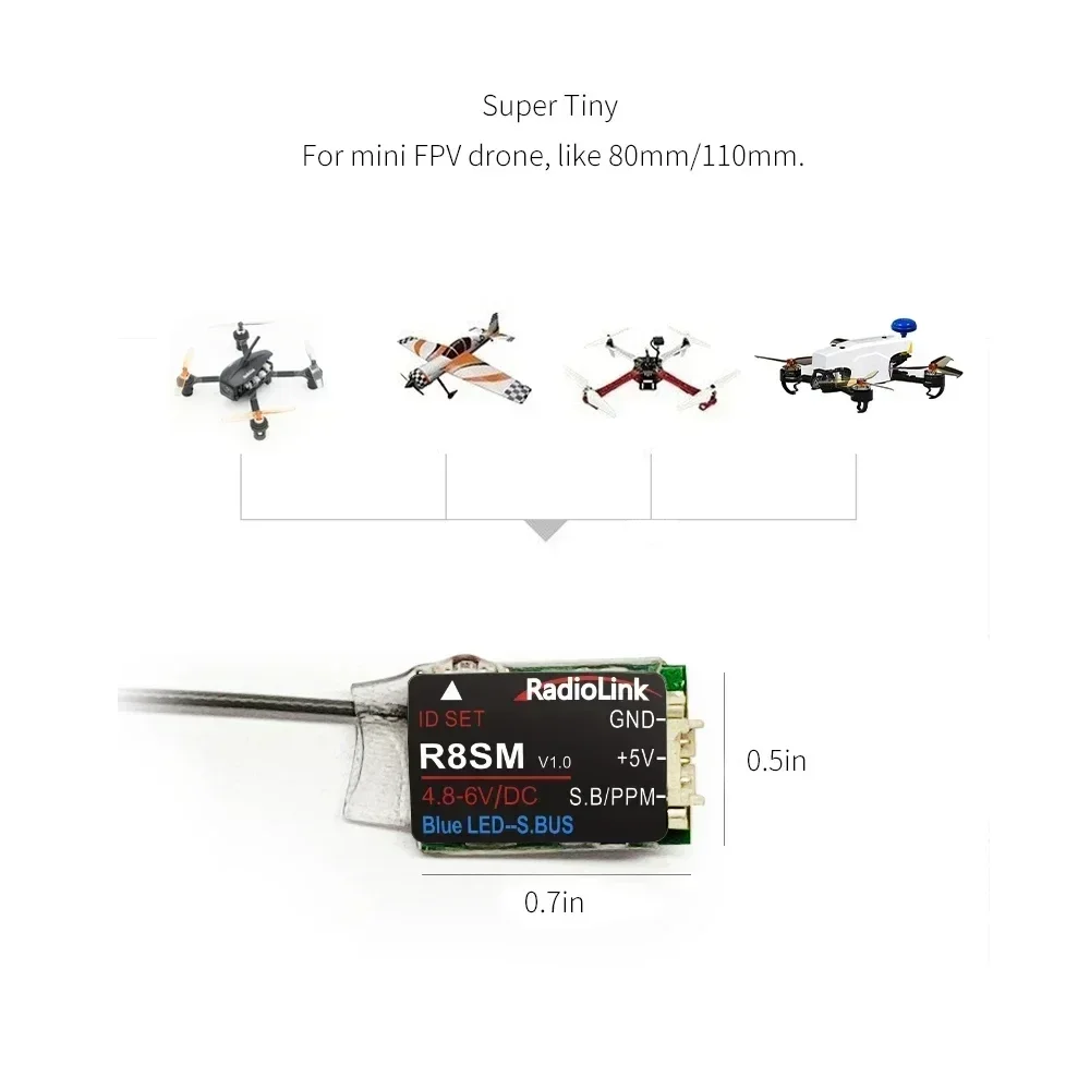 Radiolink R8SM Récepteur mini  - Receiver Sbus 8Ch avis et prix