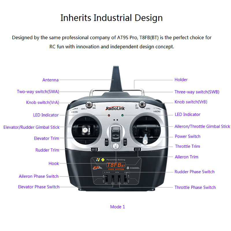 Radiolink T8FB V2 8CH Émetteur - Receiver Sbus 8Ch avis et prix