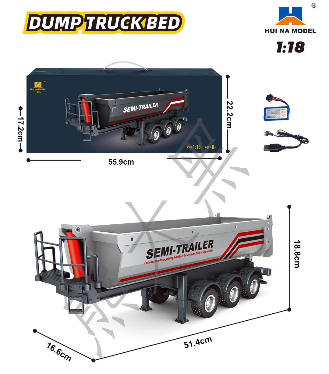 Nouveau camion RC Huina 1509 e - Rc Hobby Grade Truck avis et prix